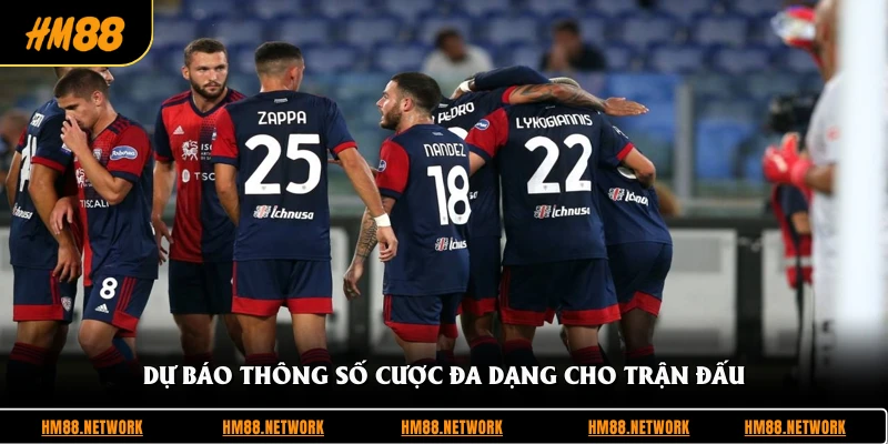 Dự báo thông số cược đa dạng cho trận đấu